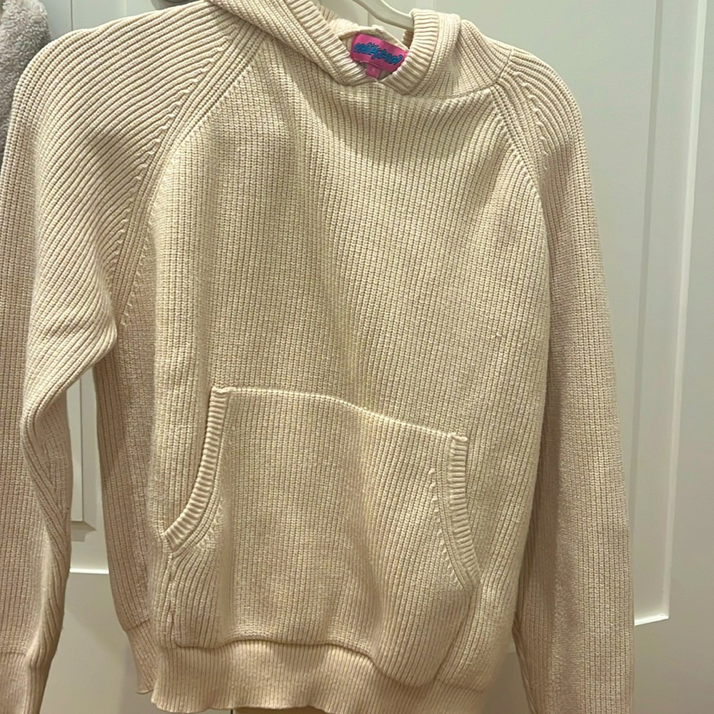BRAND NEW EDIKTED KNITTED TAN SWEATER HOODIE